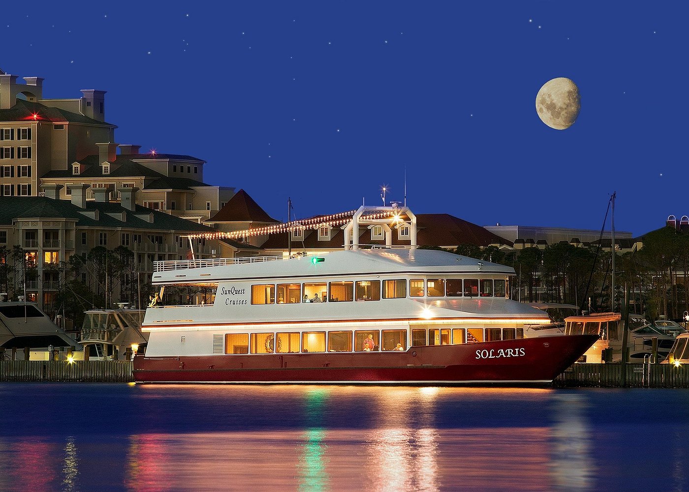 3 Hour Sunset Dinner Cruise by Solaris Yacht in Miramar Beach